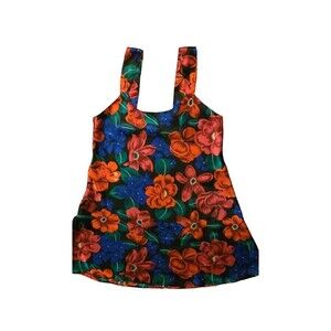 Vintage 90's‎ Sedu Medium Floral Slip Dress Fall Siren Vixen Sexy Artsy Party